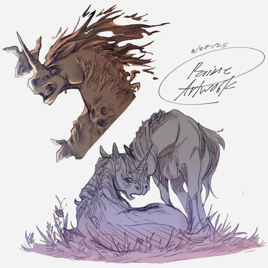 Horse and Mythic Horse and Mythic